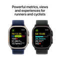 Apple Watch Ultra 2 GPS + Cellular 49mm Natural Titanium Case With Blue Trail Loop M/L - SuperSaverAU - view 4
