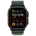 Apple Watch Ultra 2 GPS + Cellular 49mm Black Titanium Case With Dark Green Alpine Loop Medium - SuperSaverAU - view 2