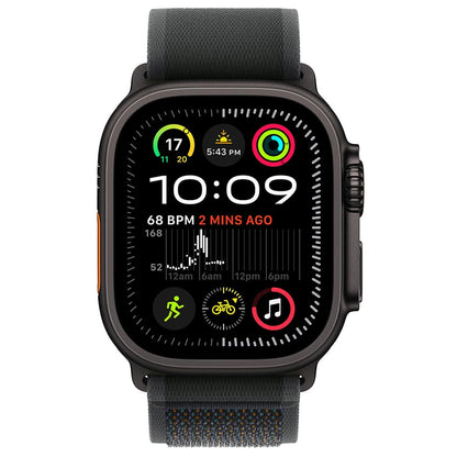Apple Watch Ultra 2 GPS + Cellular 49mm Black Titanium Case With Black Trail Loop S/M