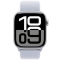 Apple Watch Series 10 GPS 46mm Silver Aluminium Case with Blue Cloud Sport Loop - SuperSaverAU - view 2