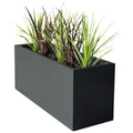 Greenlife Charcoal Designer Planter Box 900 x 340 x 400mm, Galvanised Steel, 122L - SuperSaverAU - view 1
