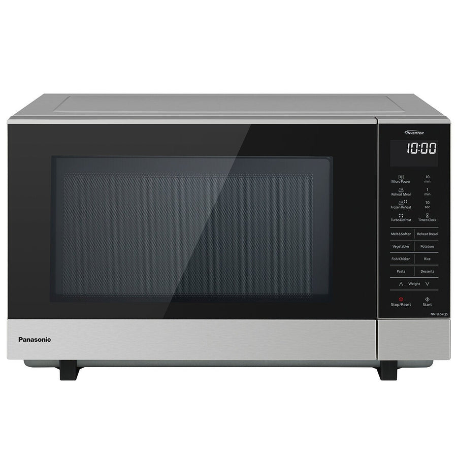 Turntable-Free 1000W Inverter Microwave with 27 Litre Flatbed Cavity from Panasonic NNSF57QSQPQ