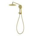 Mondella Resonance Brushed Brass 5 Function Hand Shower & 1/2 Twin Shower Set, 304 Stainless Steel, 9L/min WELS 3 Star