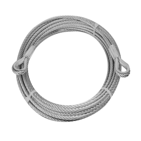 Pinnacle 5mm Galvanised Wire Rope 12m Loop Ends 355kg Capacity - SuperSaverAU - view 1