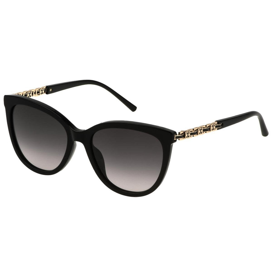 Escada 54mm Acetate Sunglasses Round Frame Chain Temple Detail Women's SESD97