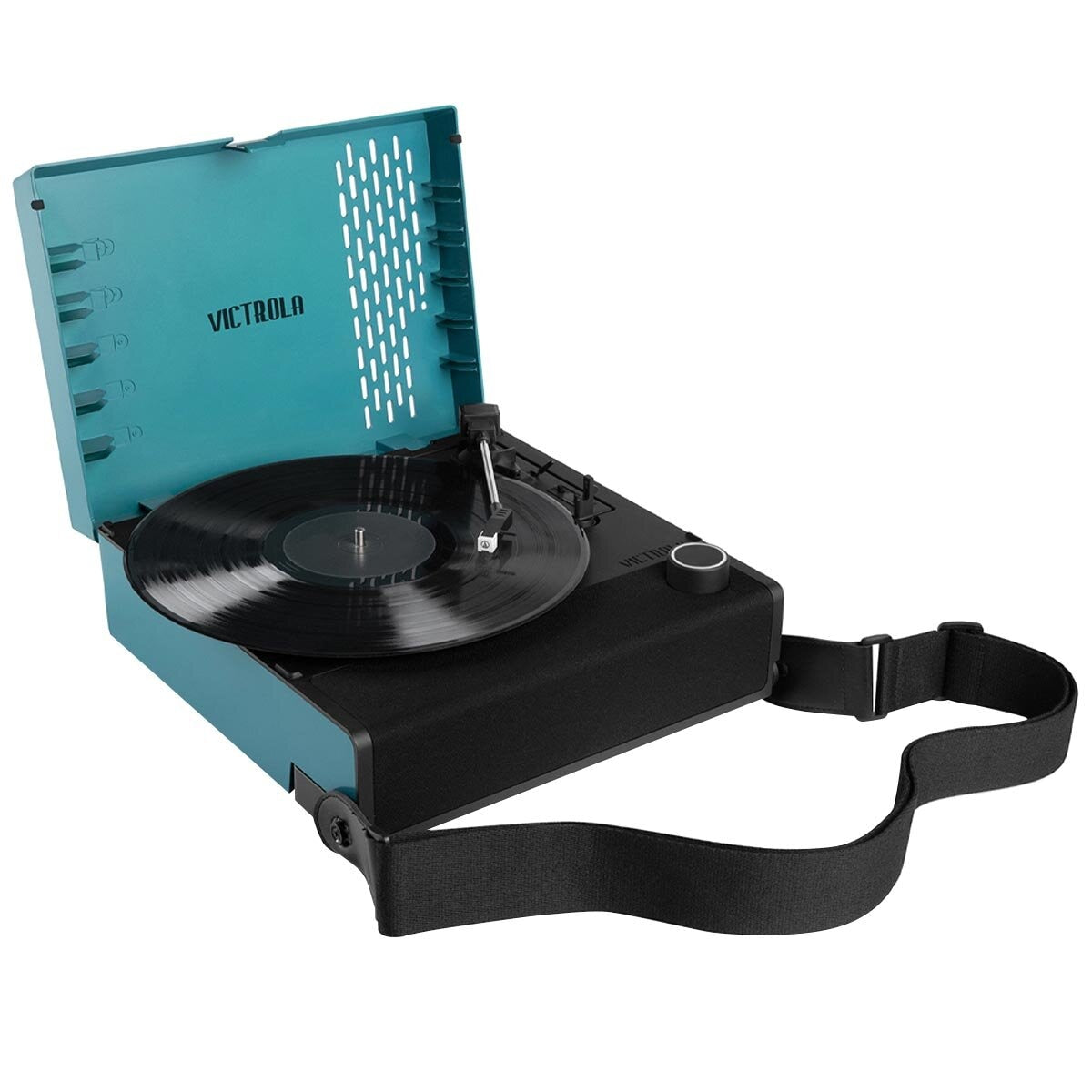 Victrola Revolution Go Turntable Blue - Portable Bluetooth, 3 Speed, 12 Hour Playtime - SuperSaverAU - view 1