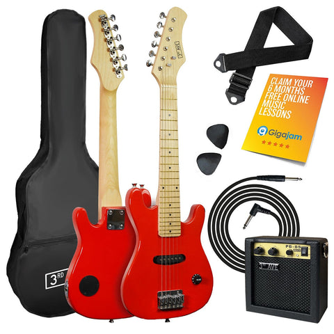 3rd Avenue Junior Electric Guitar Pack Red NM-STX30RDPK - SuperSaverAU - view 1