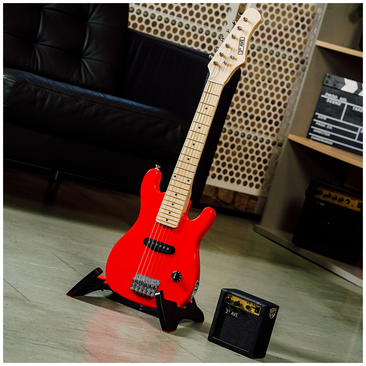 3rd Avenue Junior Electric Guitar Pack Red NM-STX30RDPK - SuperSaverAU - view 2