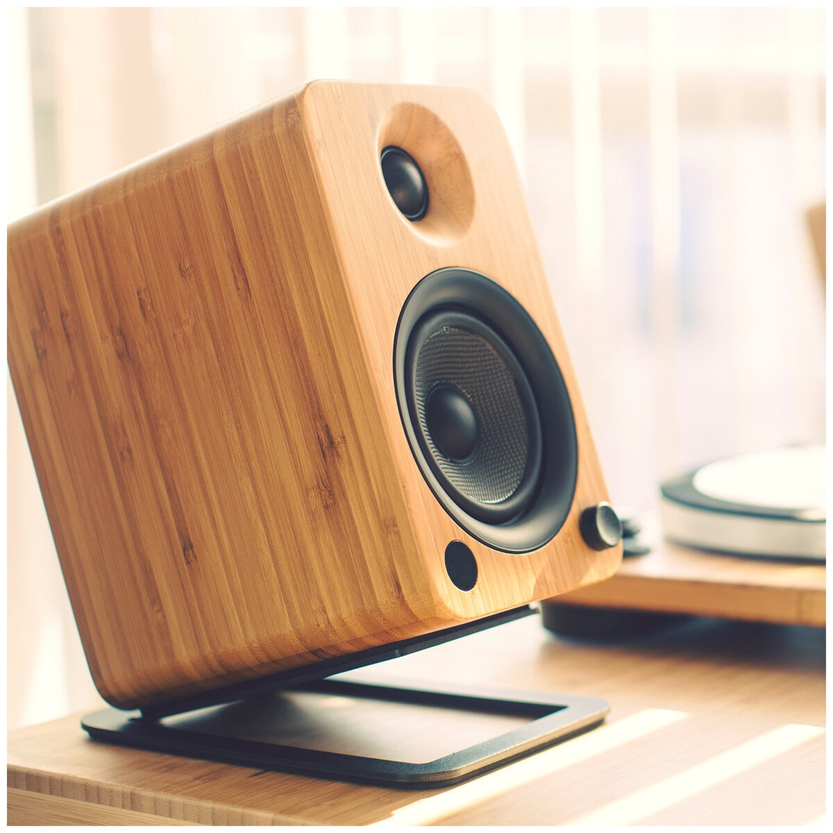 Kanto YU4 140W Powered Bookshelf Speakers Bamboo KO-YU4BAMBOO-I - SuperSaverAU - view 5