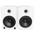 Kanto YU6 200W Powered Bookshelf Speakers Matte White, Bluetooth, Vinyl Ready, 10.7" - SuperSaverAU - view 1