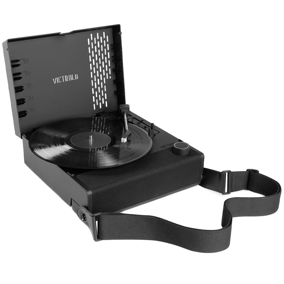 Victrola Revolution Go Turntable Black - Portable, Bluetooth, 12 Hour Playback, 3 Speed