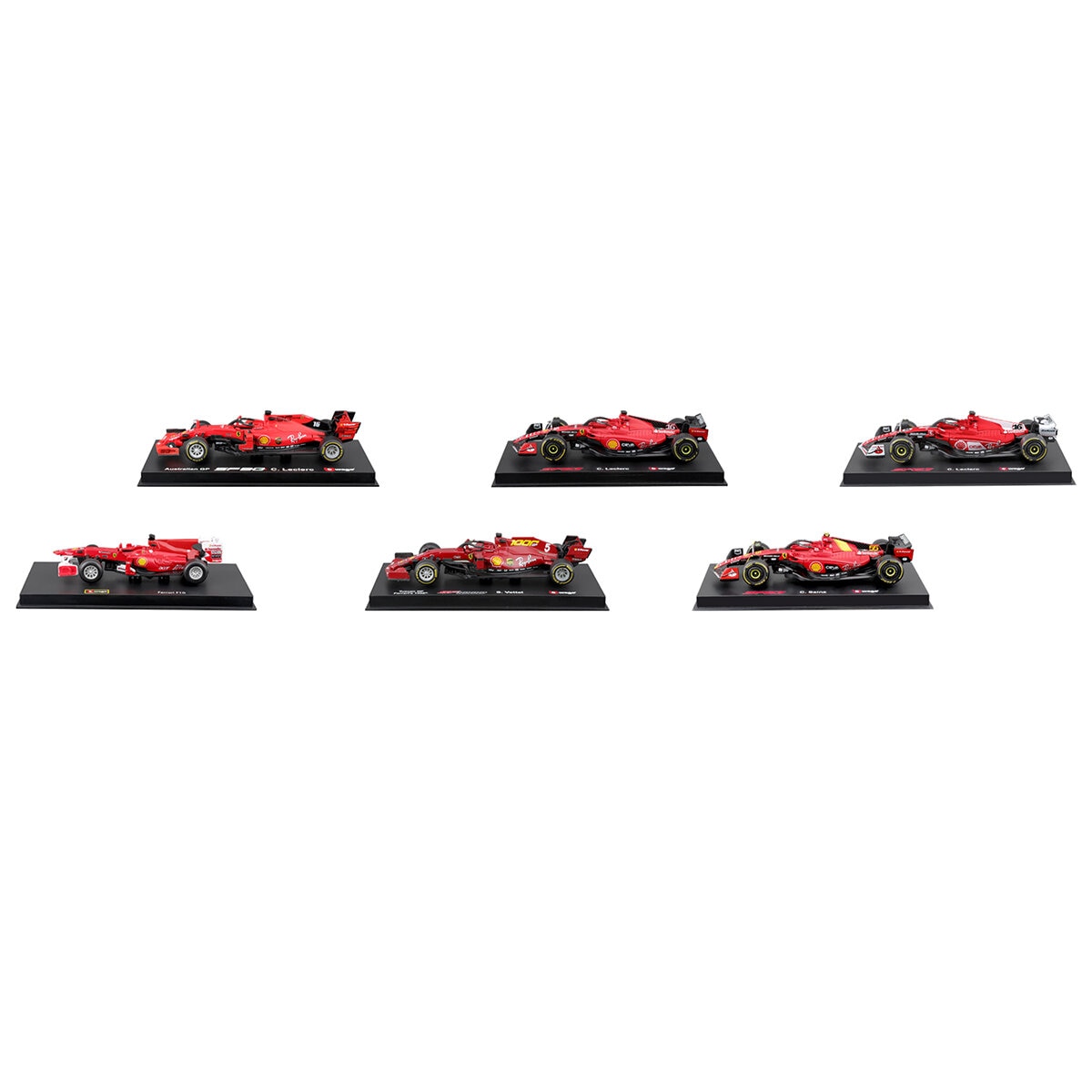 Maisto 1:43 Formula Racing Die Cast 6 Pack Ferrari - SuperSaverAU - view 2