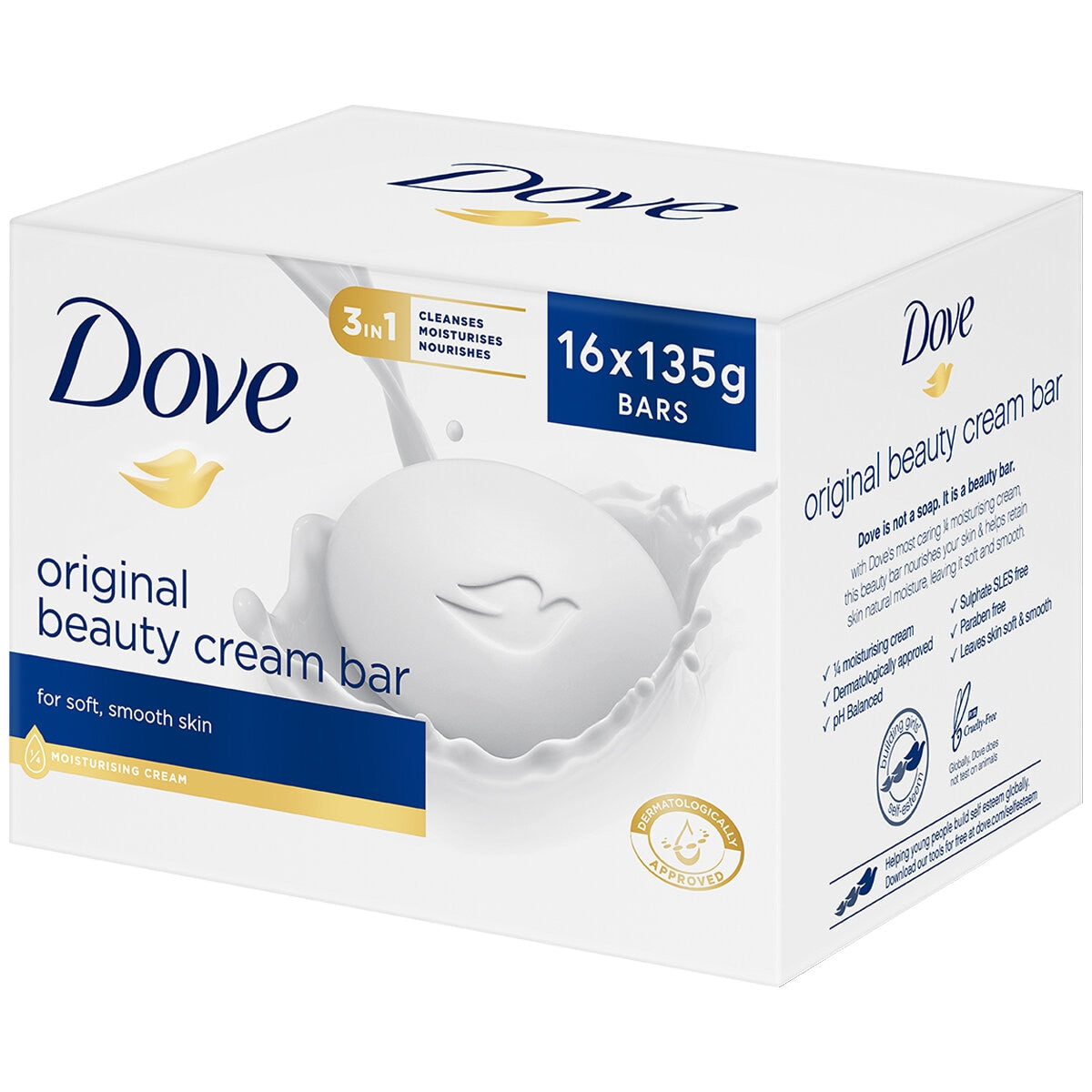 Dove Beauty Cream Bar Original Soap 16 x 135g - SuperSaverAU - view 2