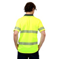 Citeco Yellow Hi Vis Short Sleeve Polo - Reflective Polyester, Men's XL