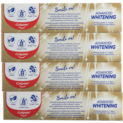Colgate Advanced Whitening Tartar Control Toothpaste 4 x 200g - SuperSaverAU - view 2