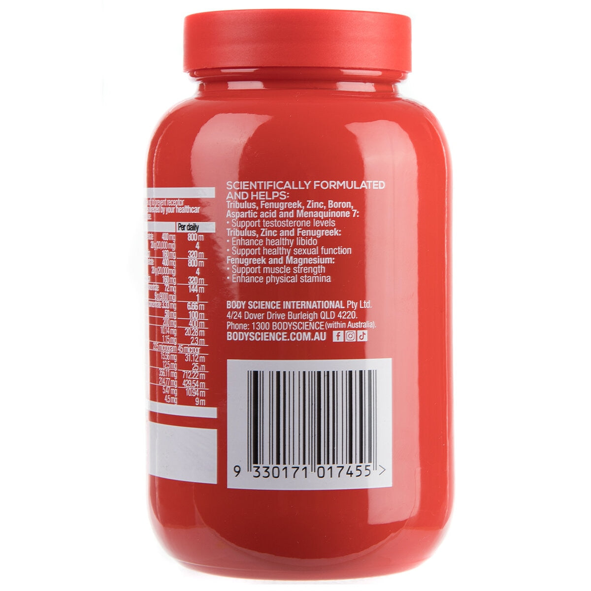 BSc Body Science Triandrobol Test 120 Tablets