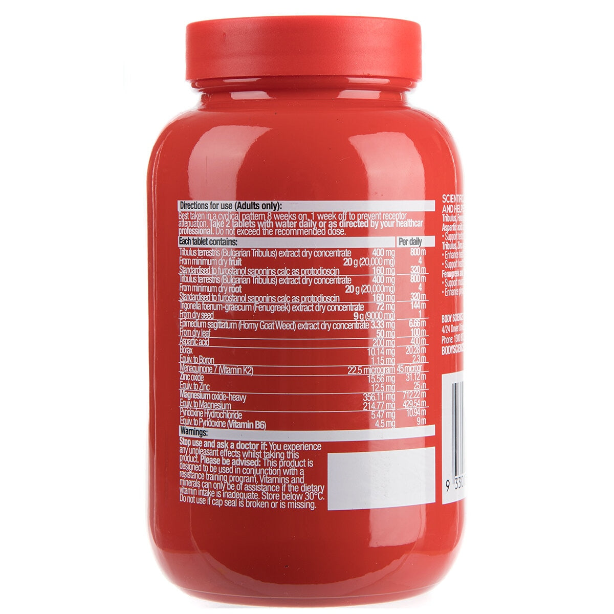 BSc Body Science Triandrobol Test 120 Tablets