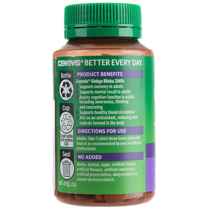 Cenovis Ginkgo Biloba 2000 250 Tablets