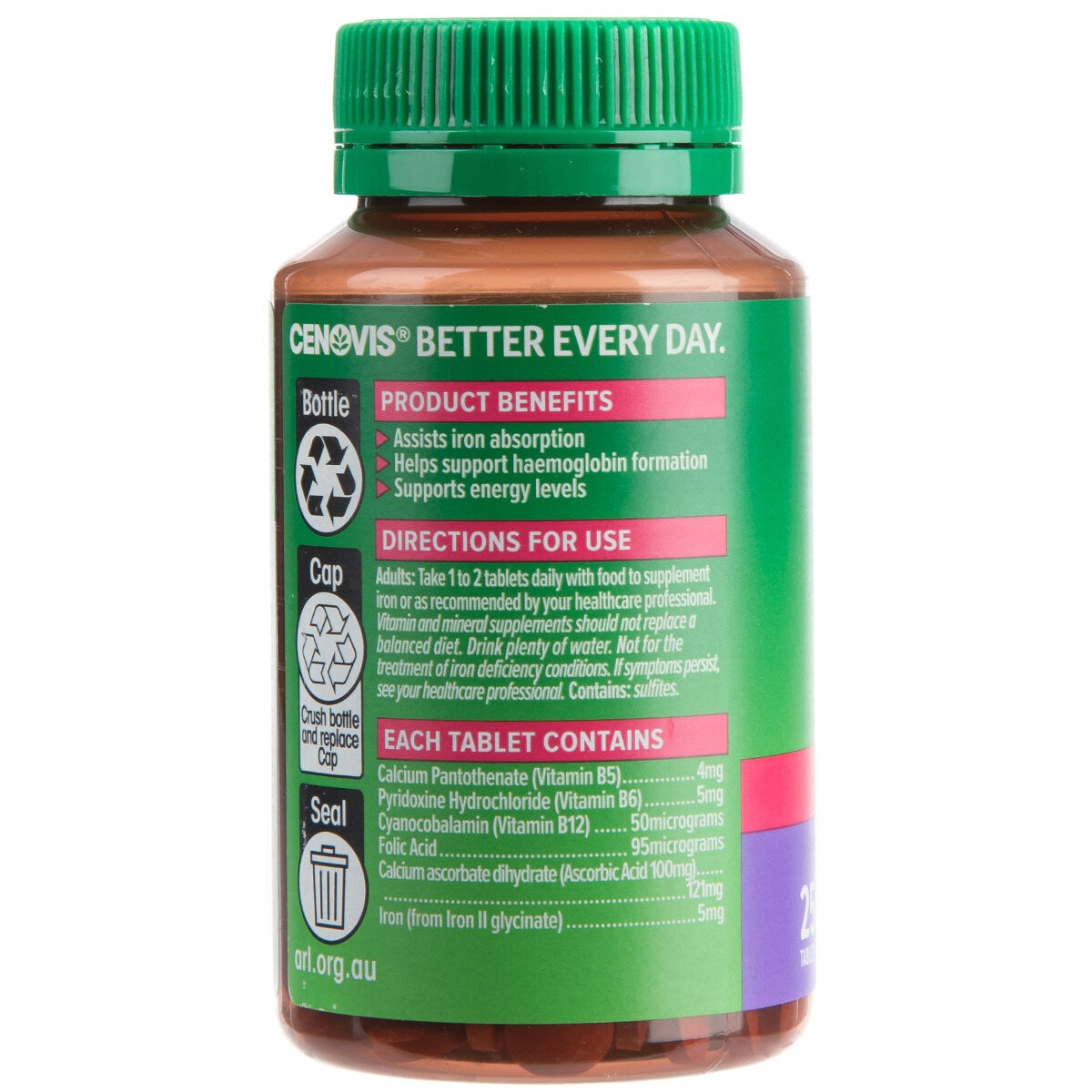 Cenovis Iron Plus 250 Tablets