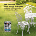 White Knight Rust Guard Black Satin Solvent Based Epoxy Enamel Paint 1L