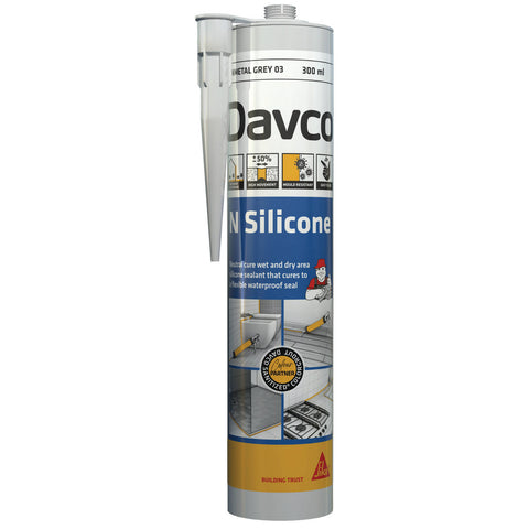 Sika Davco N Silicone Neutral Cure Gunmetal NO3 300ml
