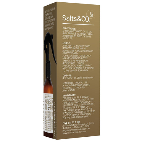 Salts & Co. Magnesium Oil Spray 500ml - SuperSaverAU - view 2
