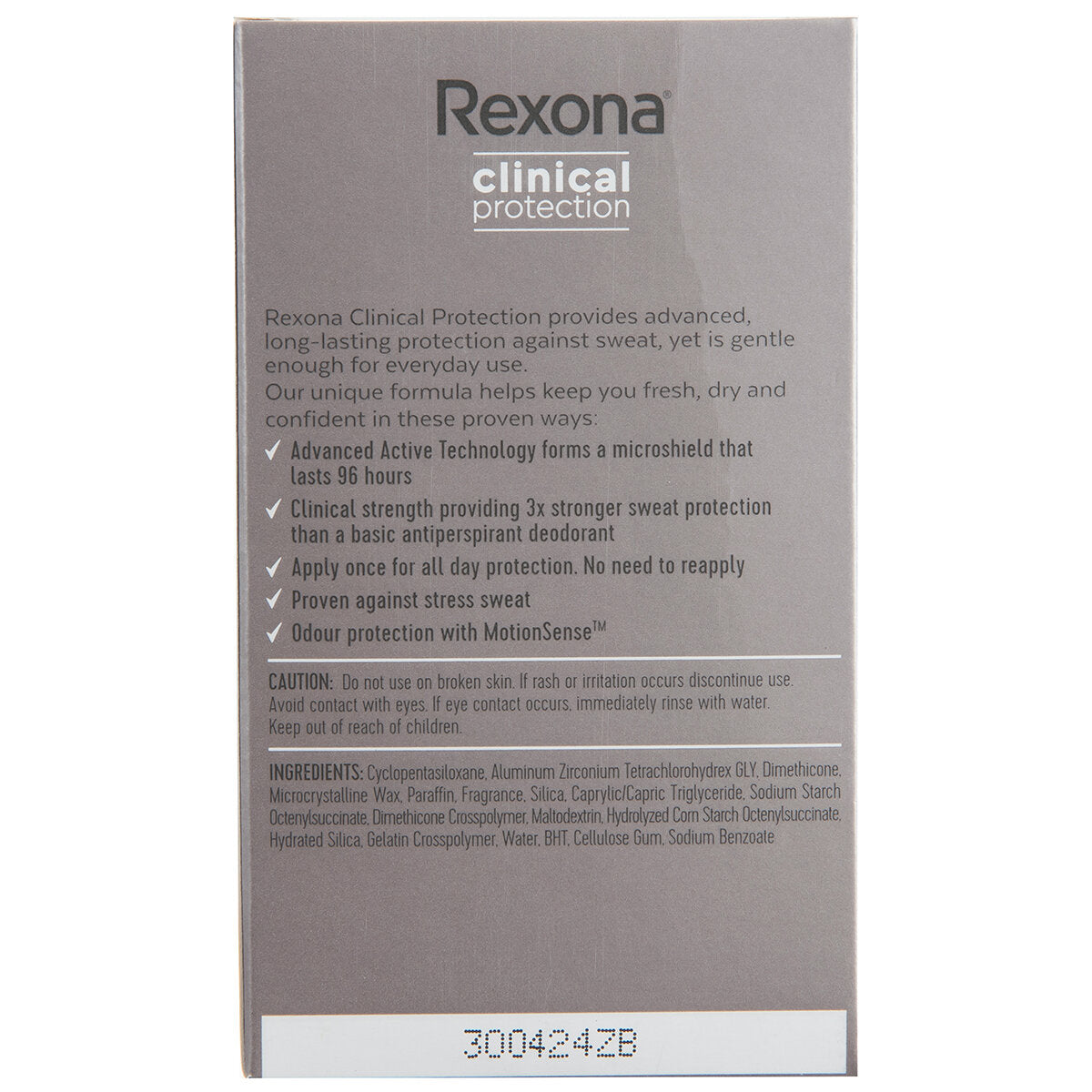 Rexona Women Clinical Protection Antiperspirant Cream Summer Strength 3x 45ml - SuperSaverAU - view 4