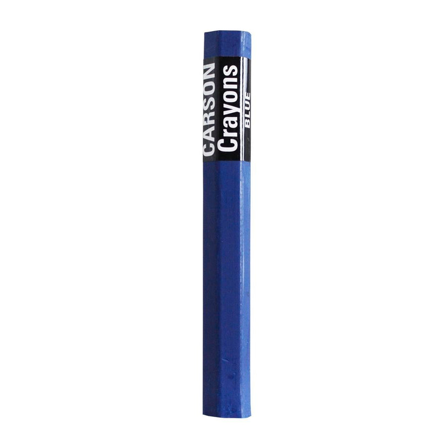 Carson Crayons No 3 Blue Lumber Crayon 120mm Wax Clay Long Lasting - SuperSaverAU - view 1