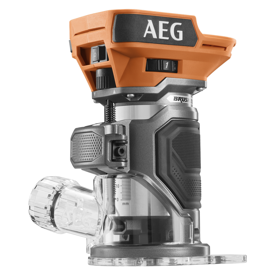 AEG 18V Brushless Trim Router Skin Only - ¼” - 100mm x 180mm - Precision Routing - SuperSaverAU - view 1