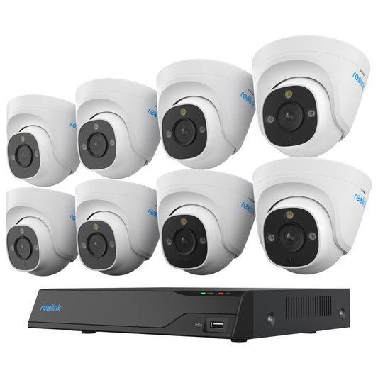 Reolink 4K Professional NVR With 8 x P434 Dome Cameras