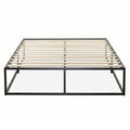 Zinus Joseph Single 25cm Metal Bed Frame in Black - Reinforced Centre Beam, 130kg Capacity - AU-MBBF-10S