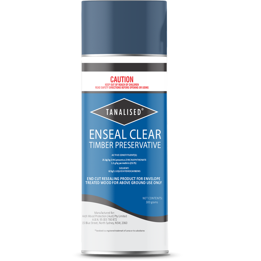 Tanalised Timber Treatment - 300g - Aerosol Spray - Clear Preservative - SuperSaverAU - view 1
