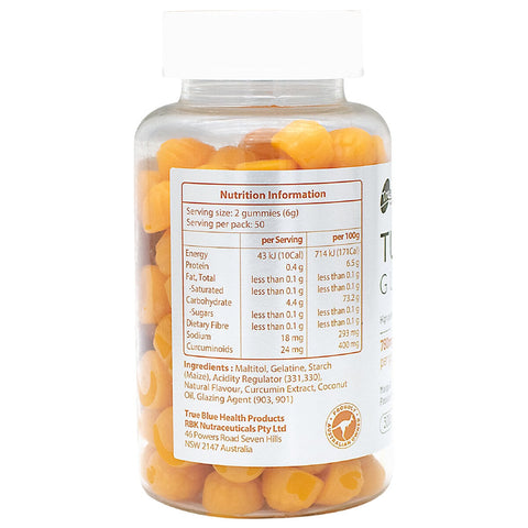 True Blue Turmeric Gummies – 300g | Natural Anti-Inflammatory Supplement - SuperSaverAU - view 2