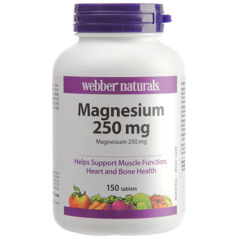 Webber Naturals Magnesium 250mg 150 Tablets - SuperSaverAU - view 1