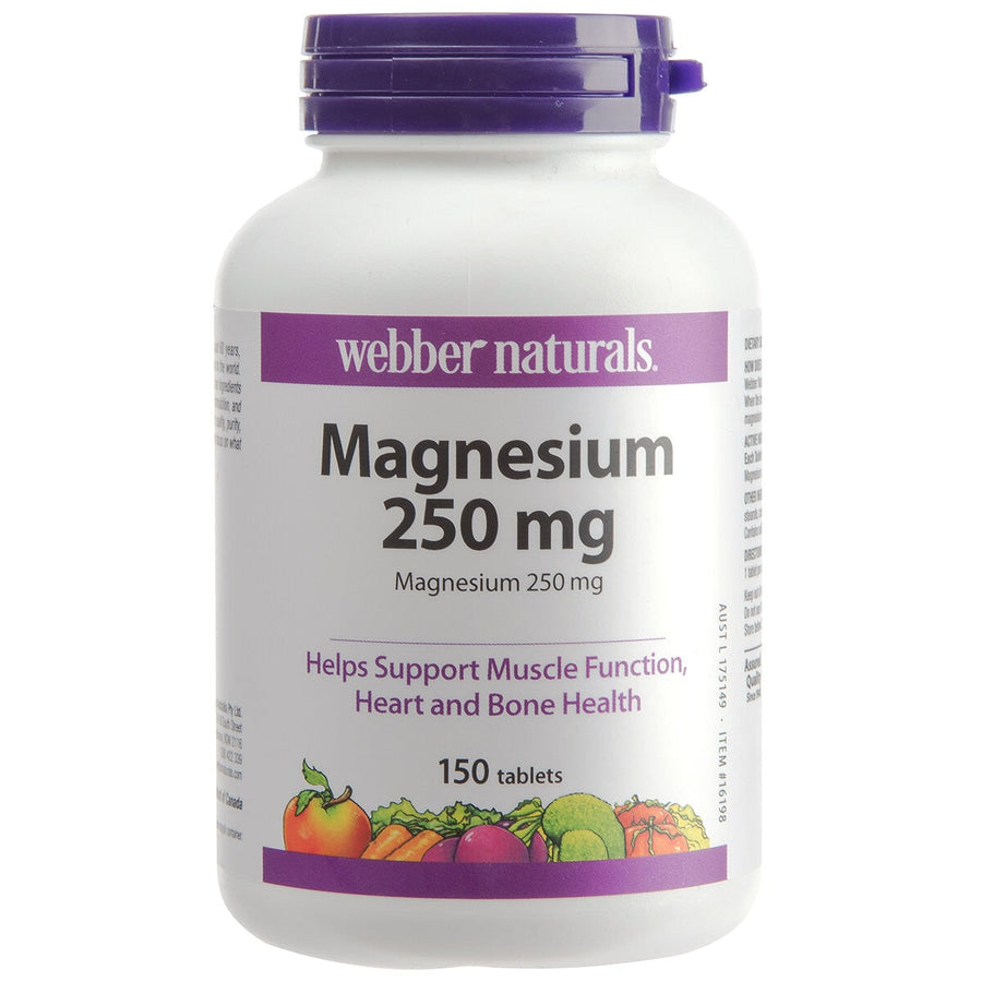 Webber Naturals Magnesium 250mg 150 Tablets - SuperSaverAU - view 1