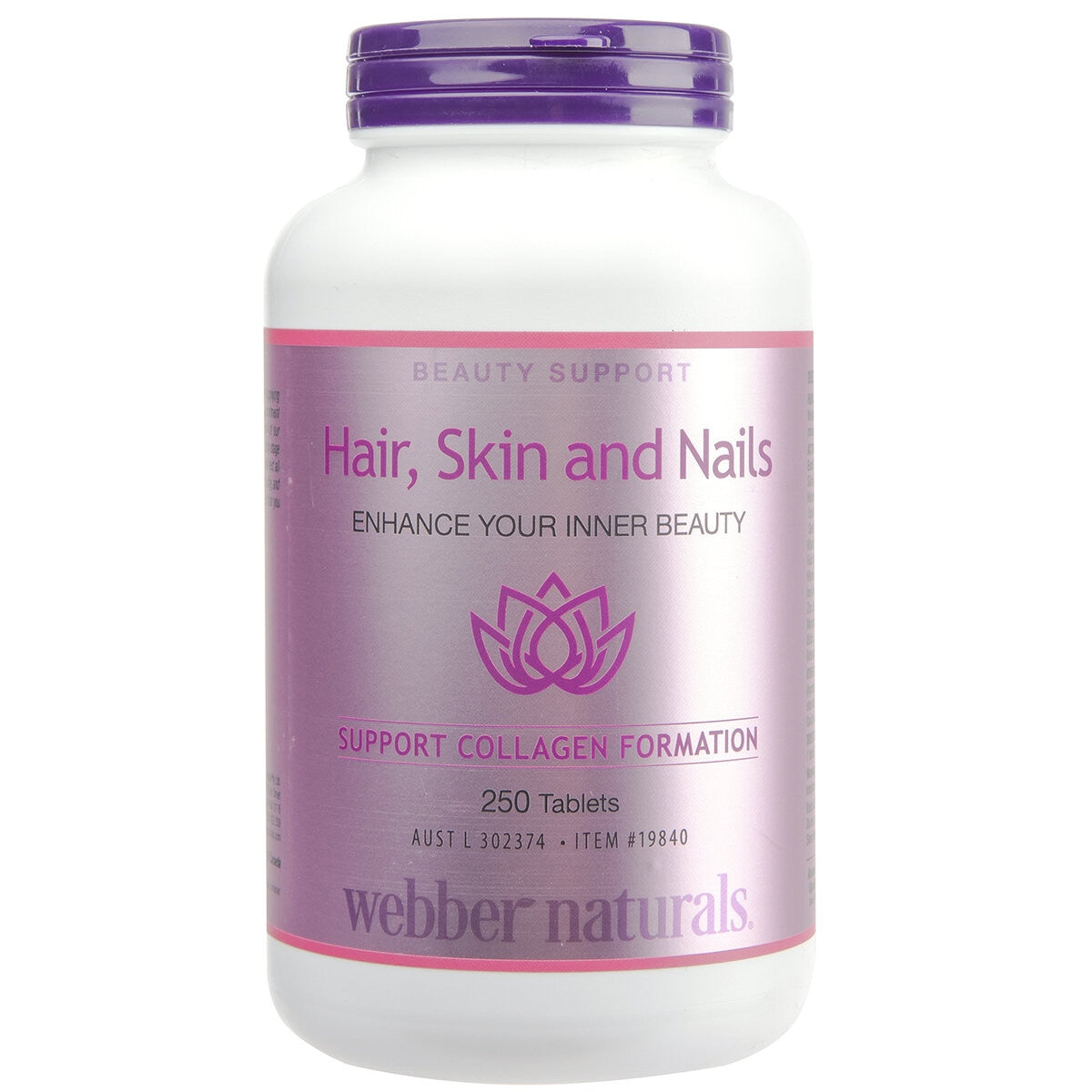 Webber Naturals Hair, Skin and Nails 250 Tablets - SuperSaverAU - view 1