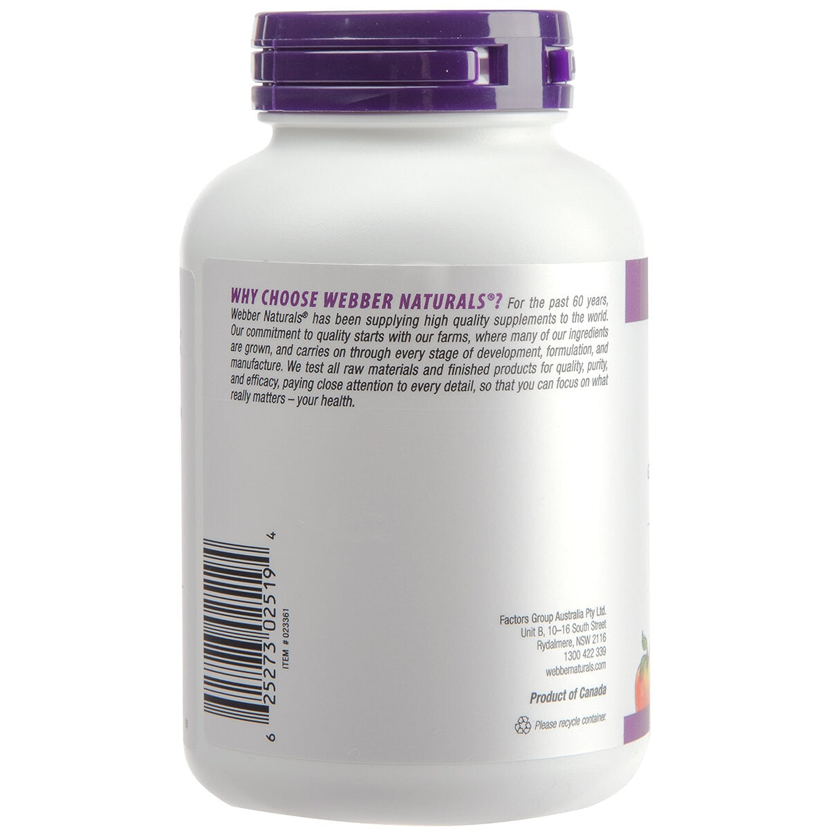 Webber Naturals Ginkgo Biloba 250 Tablets