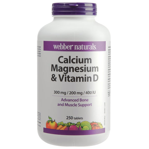Webber Naturals Calcium, Magnesium And Vitamin D 250 Tablets - SuperSaverAU - view 1