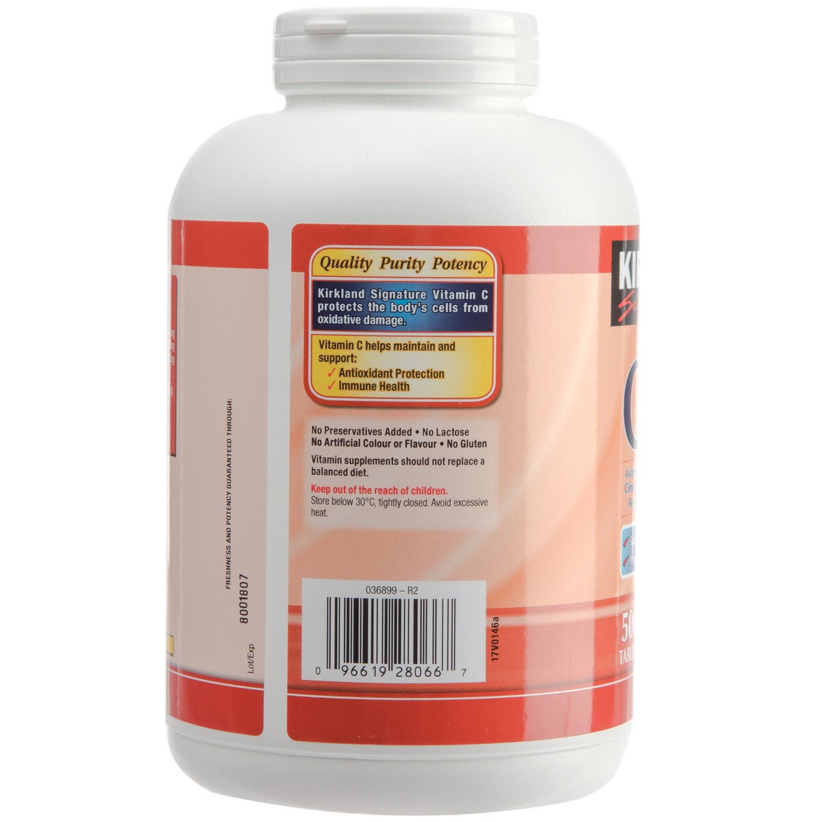 Kirkland Signature Immune Support Vitamin C Tablets 1000mg 500 Pack — image 2