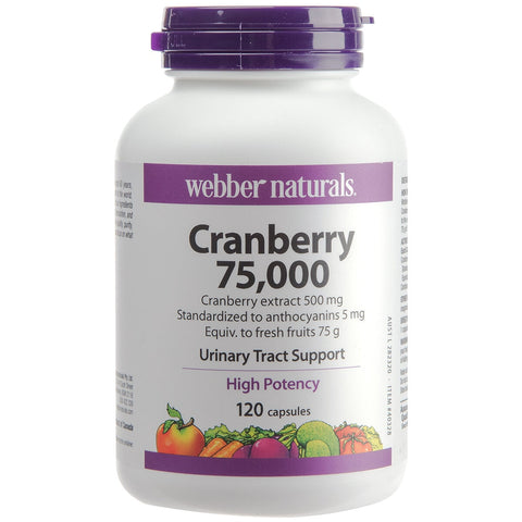 Webber Naturals Cranberry Extract 500mg 120 Capsule - SuperSaverAU - view 1