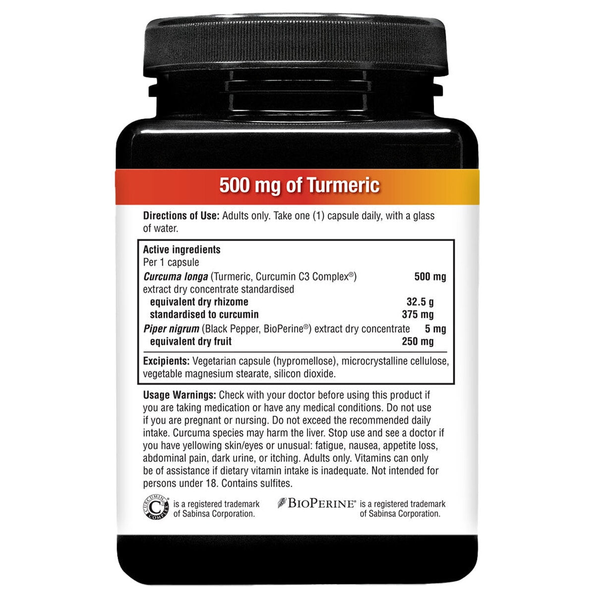 Youtheory Turmeric 500mg 120 Capsules - SuperSaverAU - view 2