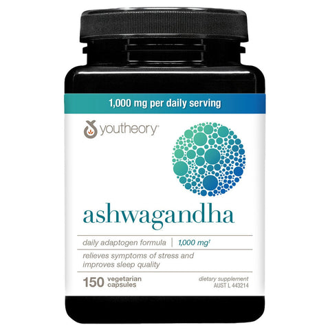Youtheory Ashwagandha 1000mg 150 Capsules - SuperSaverAU - view 1