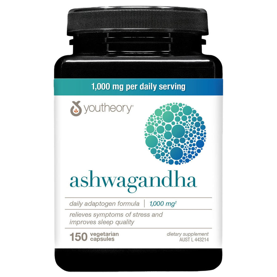 Youtheory Ashwagandha 1000mg 150 Capsules - SuperSaverAU - view 1