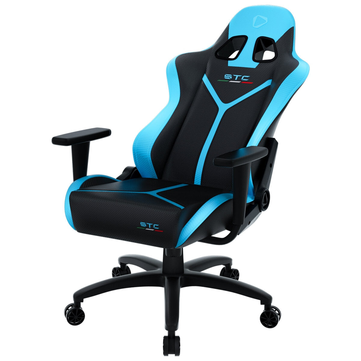ONEX STC Tribute Hardcore Gaming Chair Blue Black - SuperSaverAU - view 4