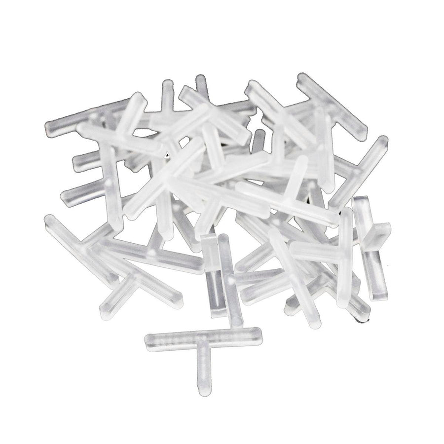 Qep T Shape Tile Spacers - 3mm - PVC - 100 Pack - Consistent Gaps - SuperSaverAU - view 1
