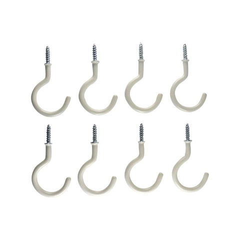 Everhang Cup Hooks - 28mm - PVC - Easy to Install - 8 Pack - SuperSaverAU - view 1