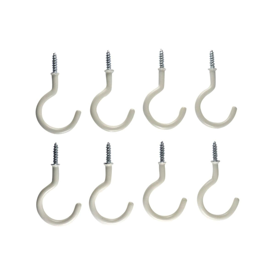 Everhang Cup Hooks - 28mm - PVC - Easy to Install - 8 Pack - SuperSaverAU - view 1