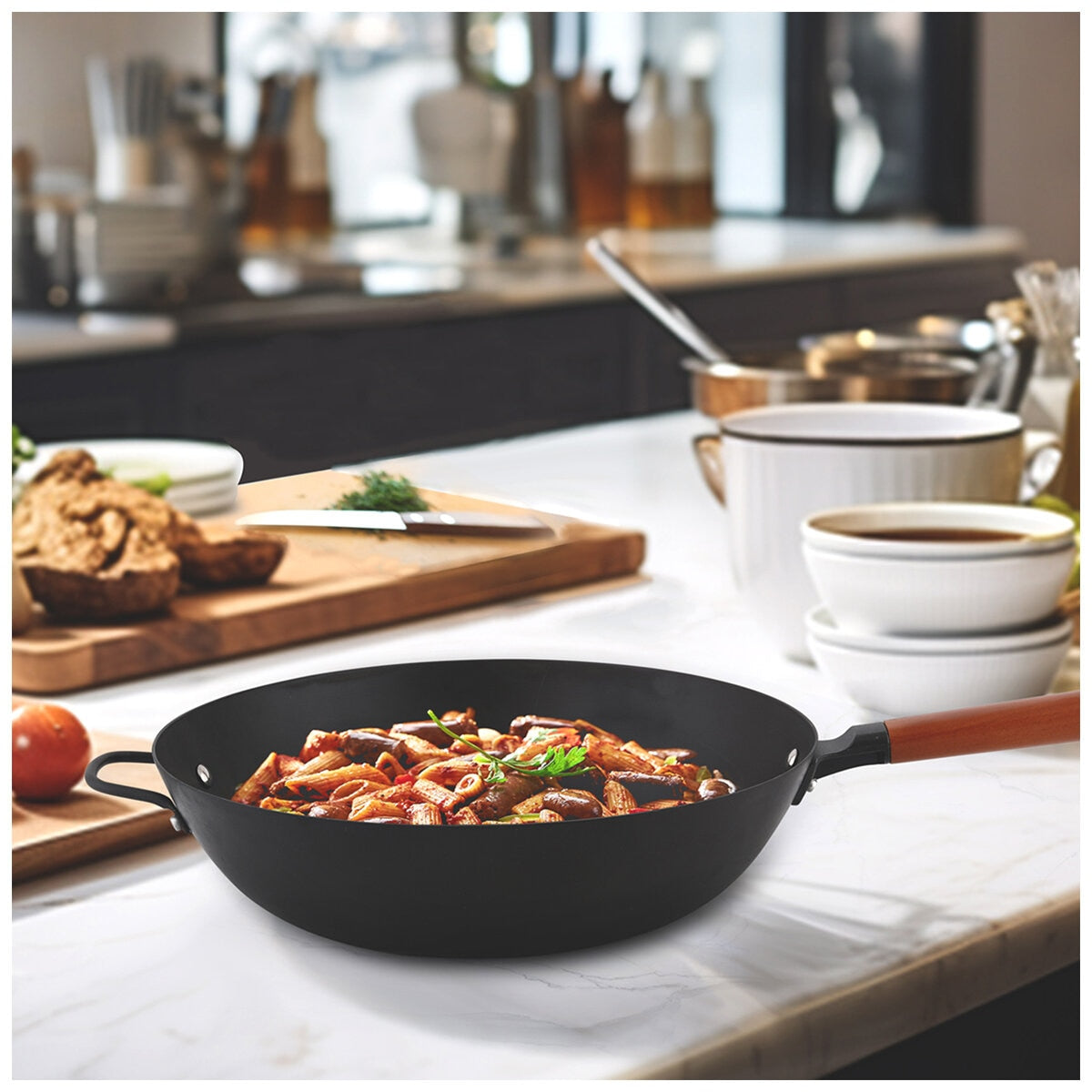 Carbon Steel Wok  35.6cm