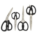 Sabatier 4-Piece Kitchen Shear Set – Stainless Steel Scissors with Soft Grip Handles in Black - SuperSaverAU - view 1