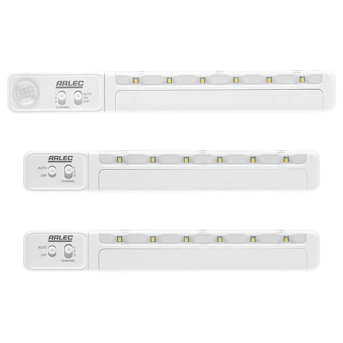Arlec Wireless Linkable Sensor Light Kit - 3 Lights - Plastic - 150 Lumens - SuperSaverAU - view 1